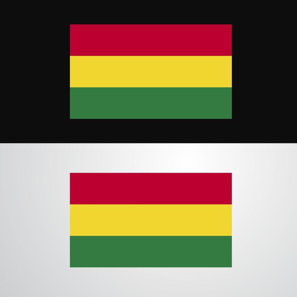 Bolivia Flag banner design vector