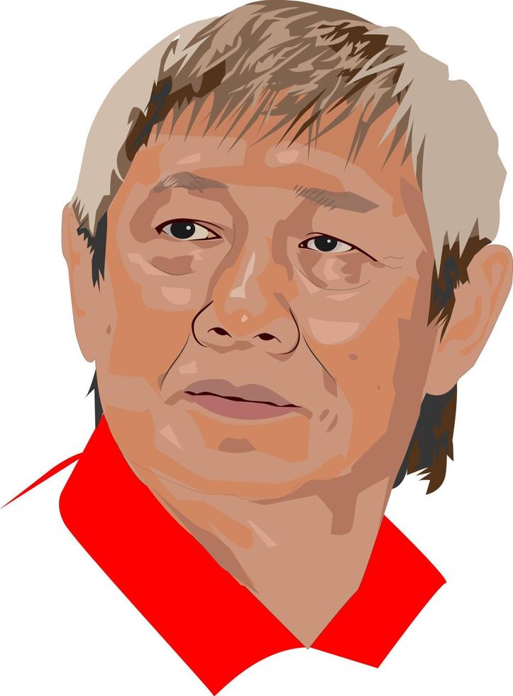 Christian Hadinata portrait vector