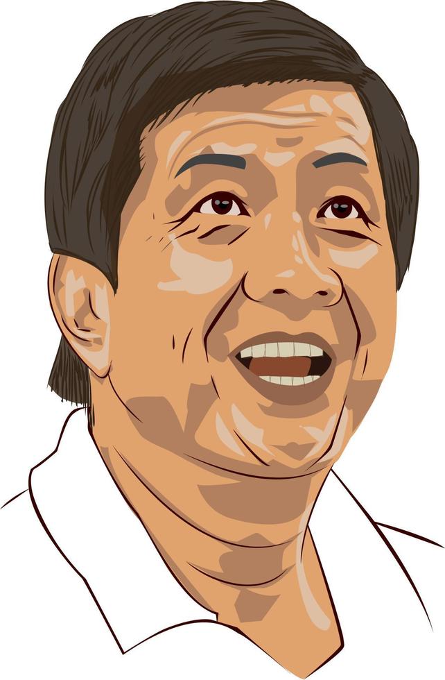 Rudy Hartono - The Greatest Badminton Players of All Time vector