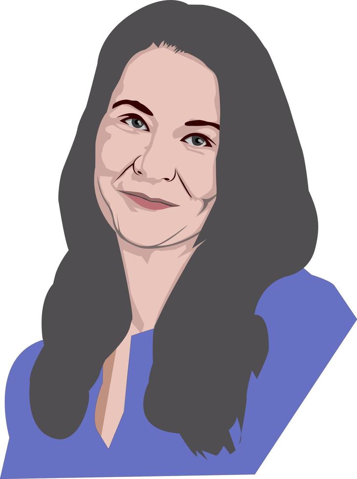 melinda ann gates - filántropa estadounidense vector