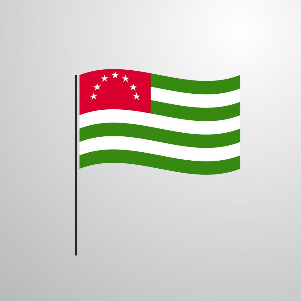 Abkhazia waving Flag vector