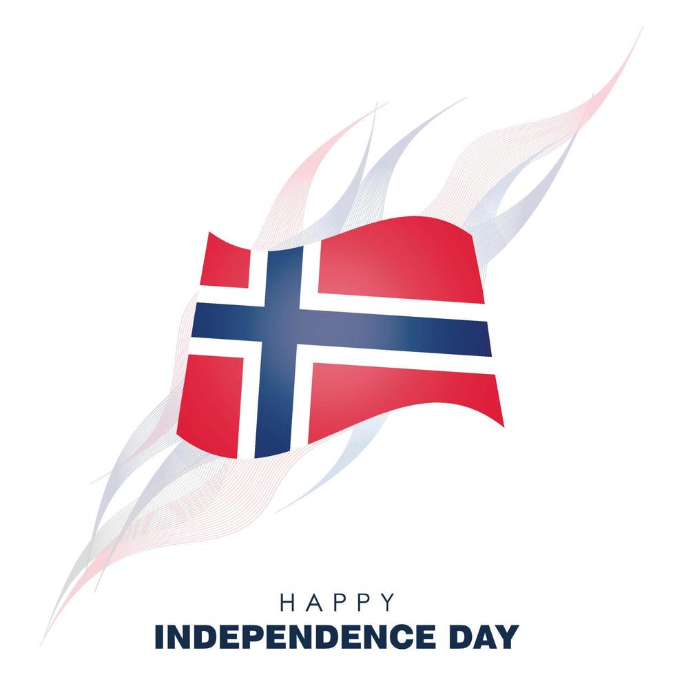 vector de diseño del día de la independencia de noruega