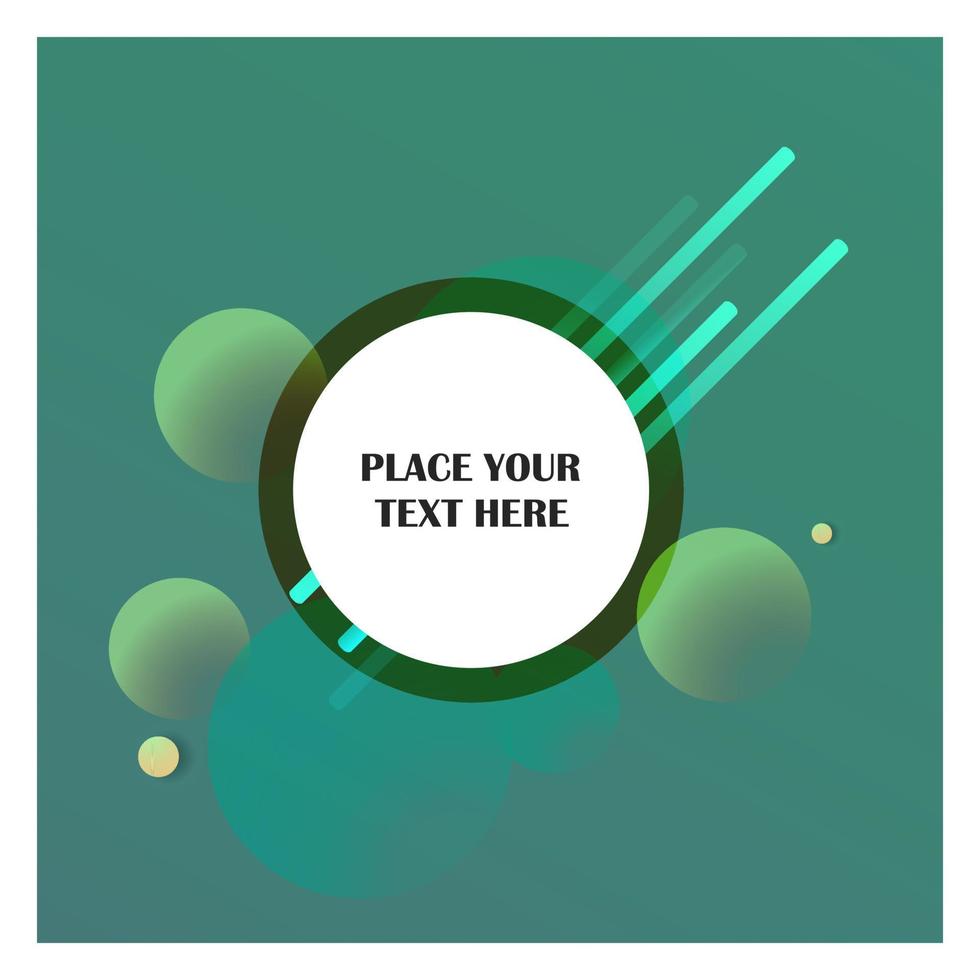 Abstract line background with green background vector