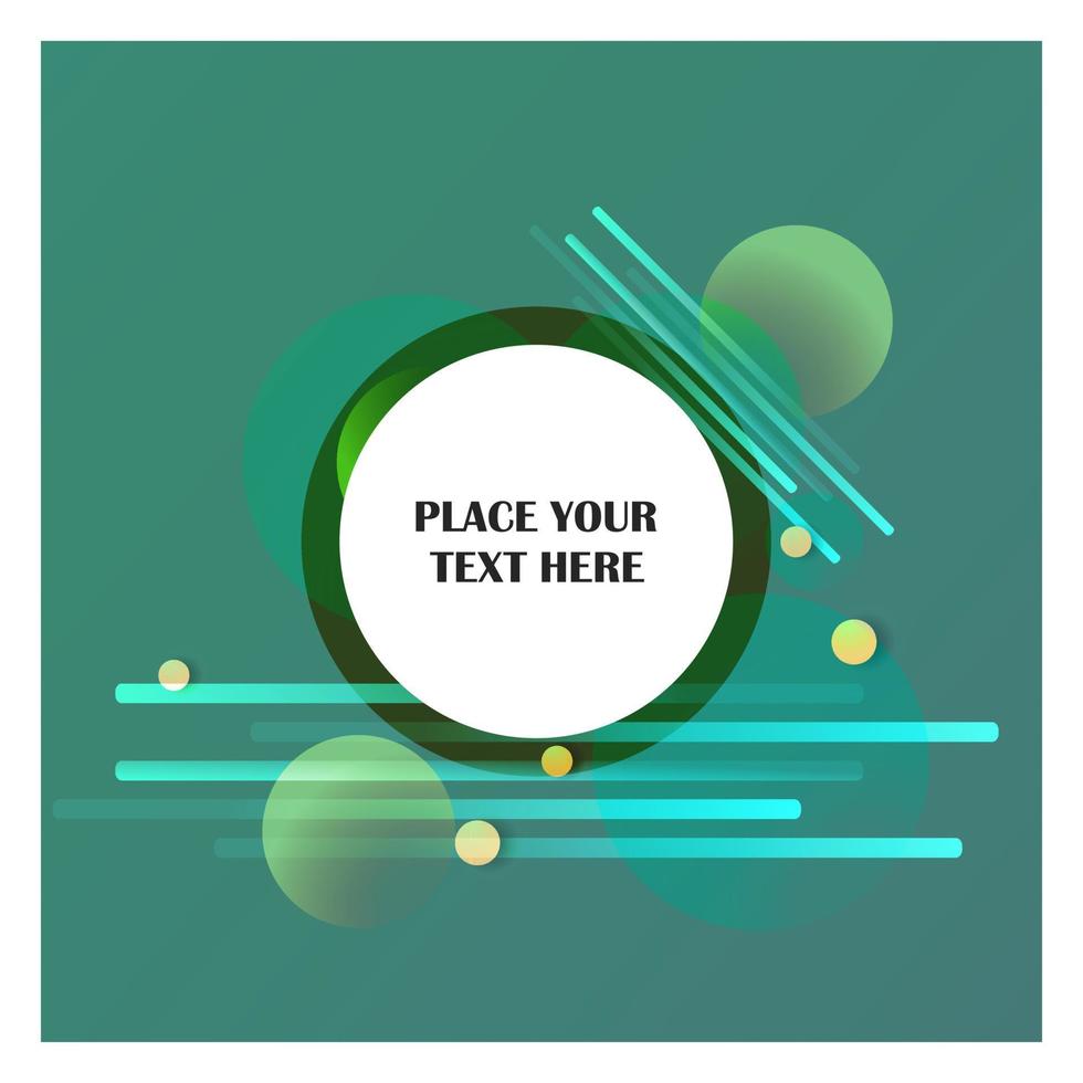 Abstract line background with green background vector