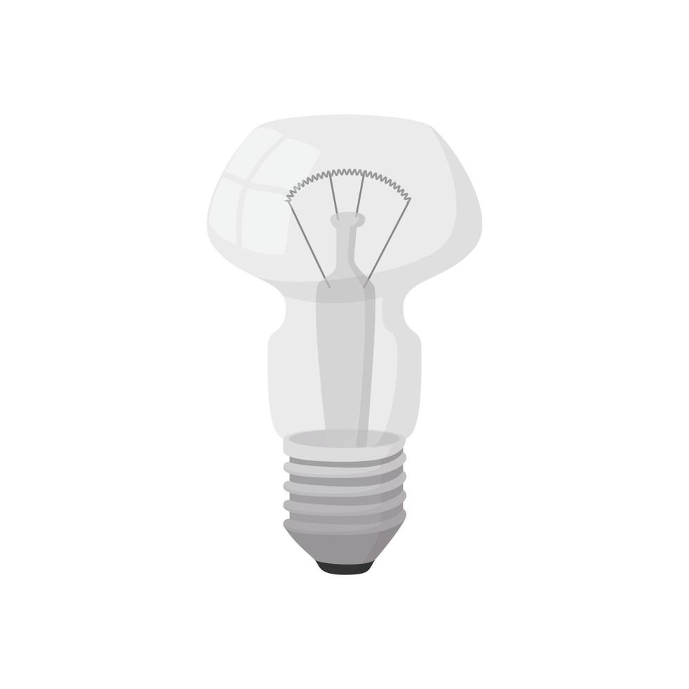 Light bulb icon, cartoon style vector