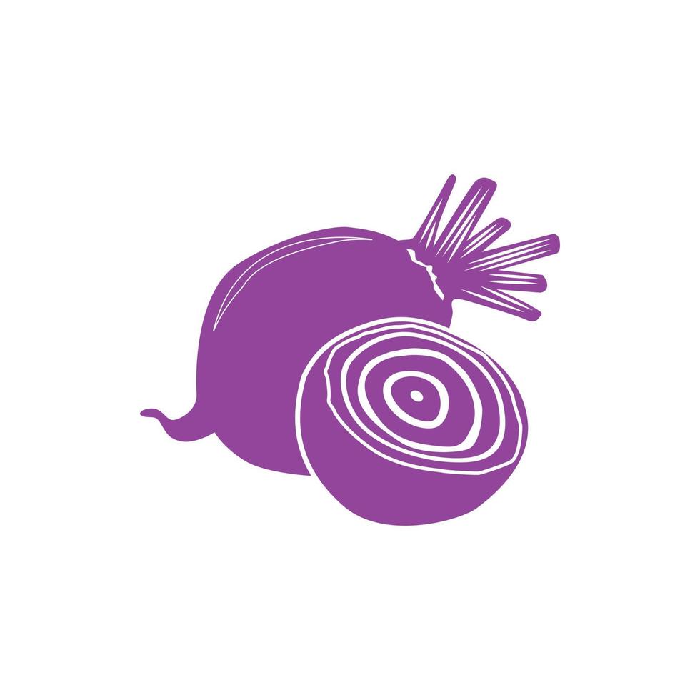 Beet icon, simple style vector
