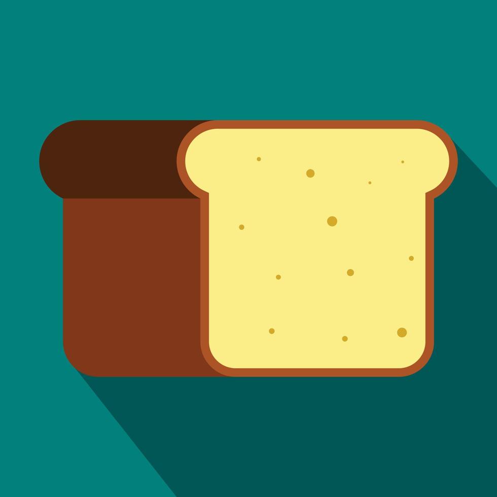 Bread icon in flat style vector