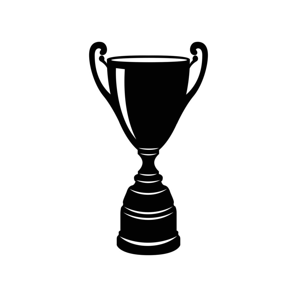 icono de copa de trofeo de oro, estilo simple vector