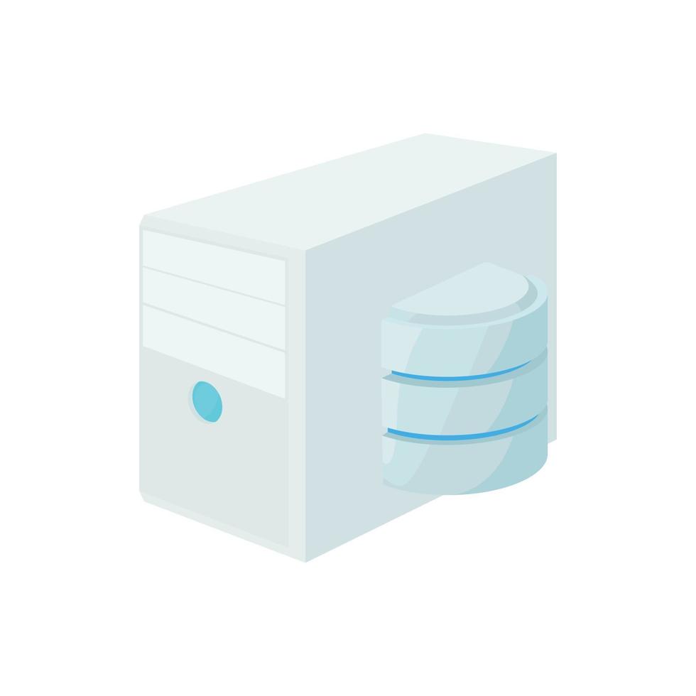 Database of computer icon, cartoon style vector