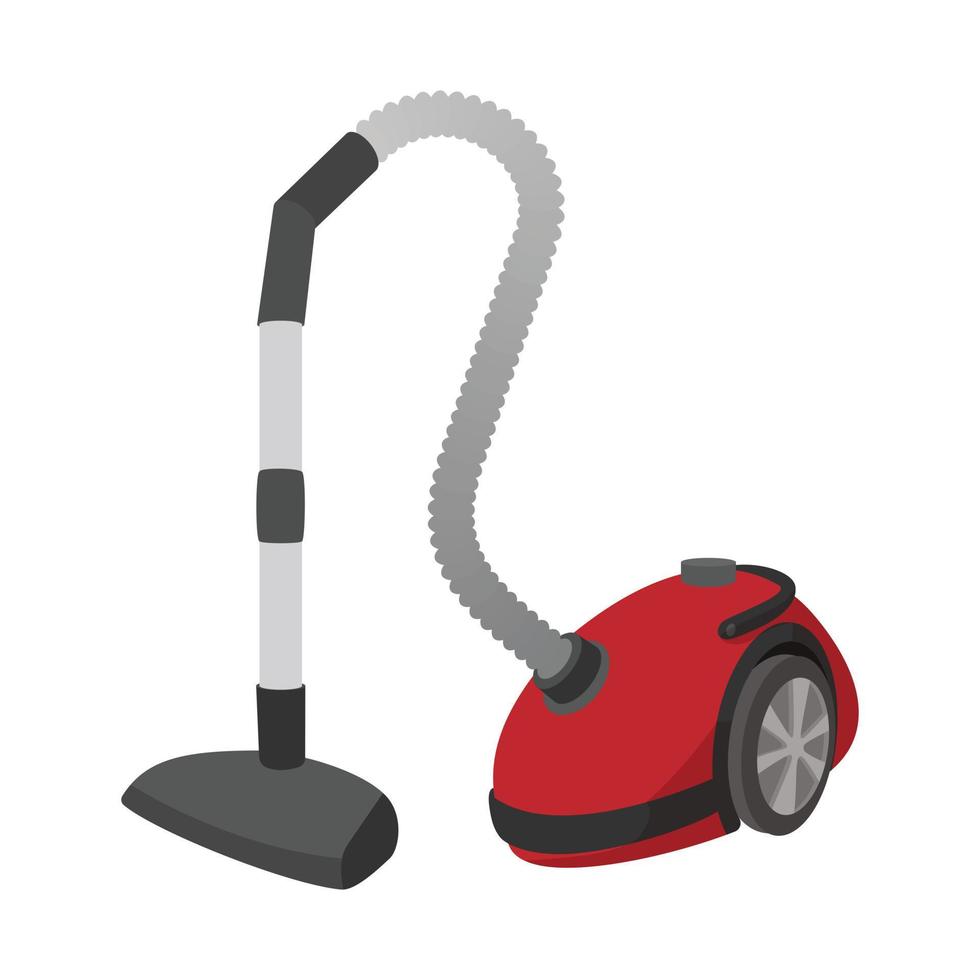 Modern vacuum cleaner cartoon icon vector