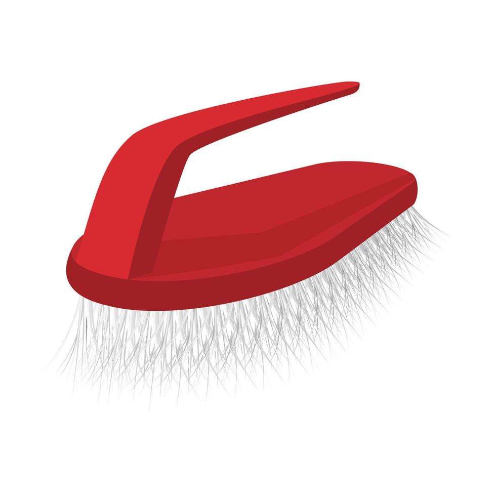 Cleaning brush cartoon icon vector