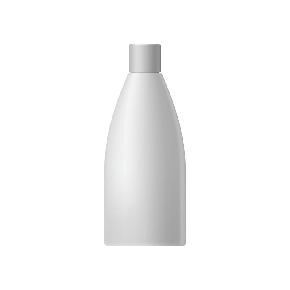 White blank cosmetic bottle vector