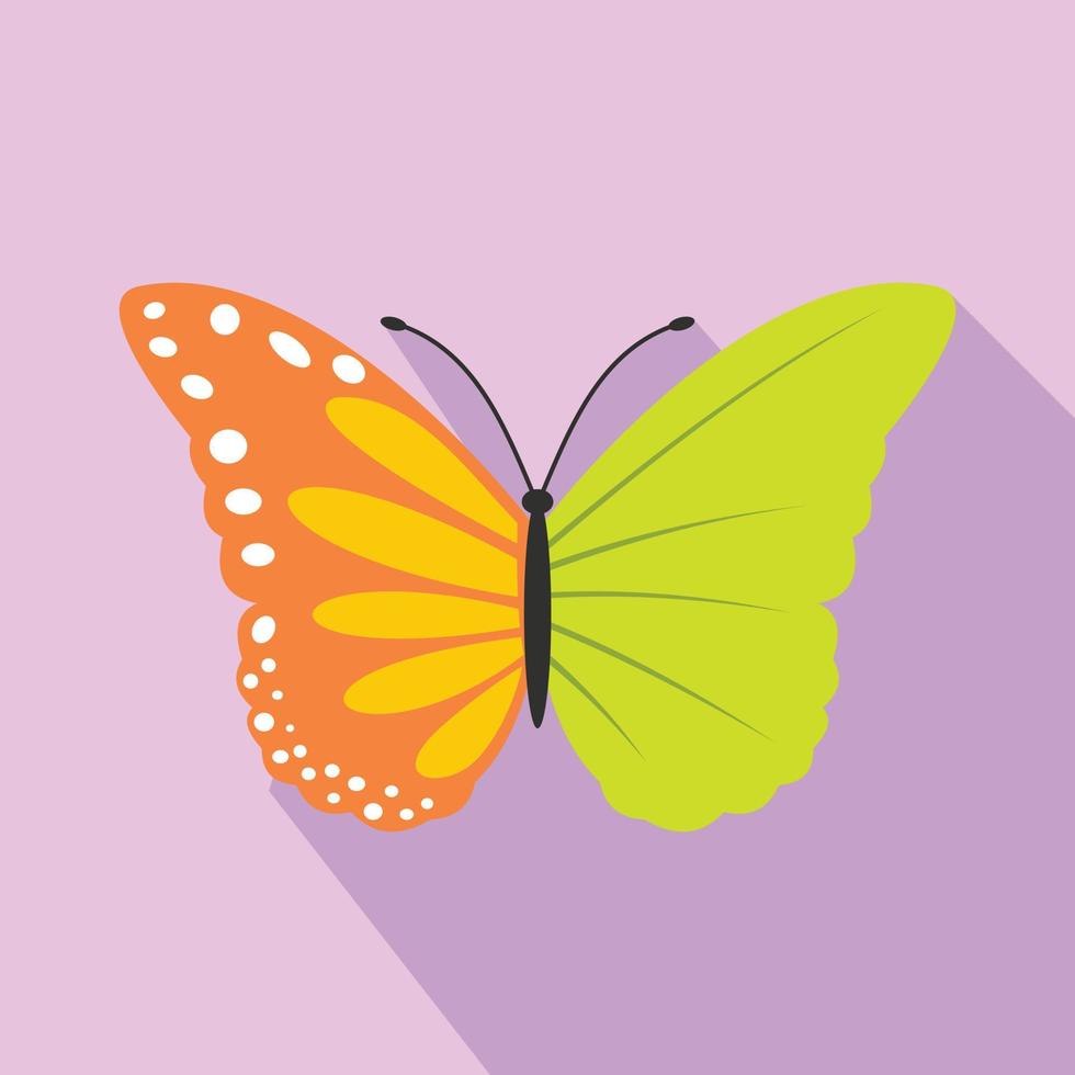 Butterfly ecology flat icon vector