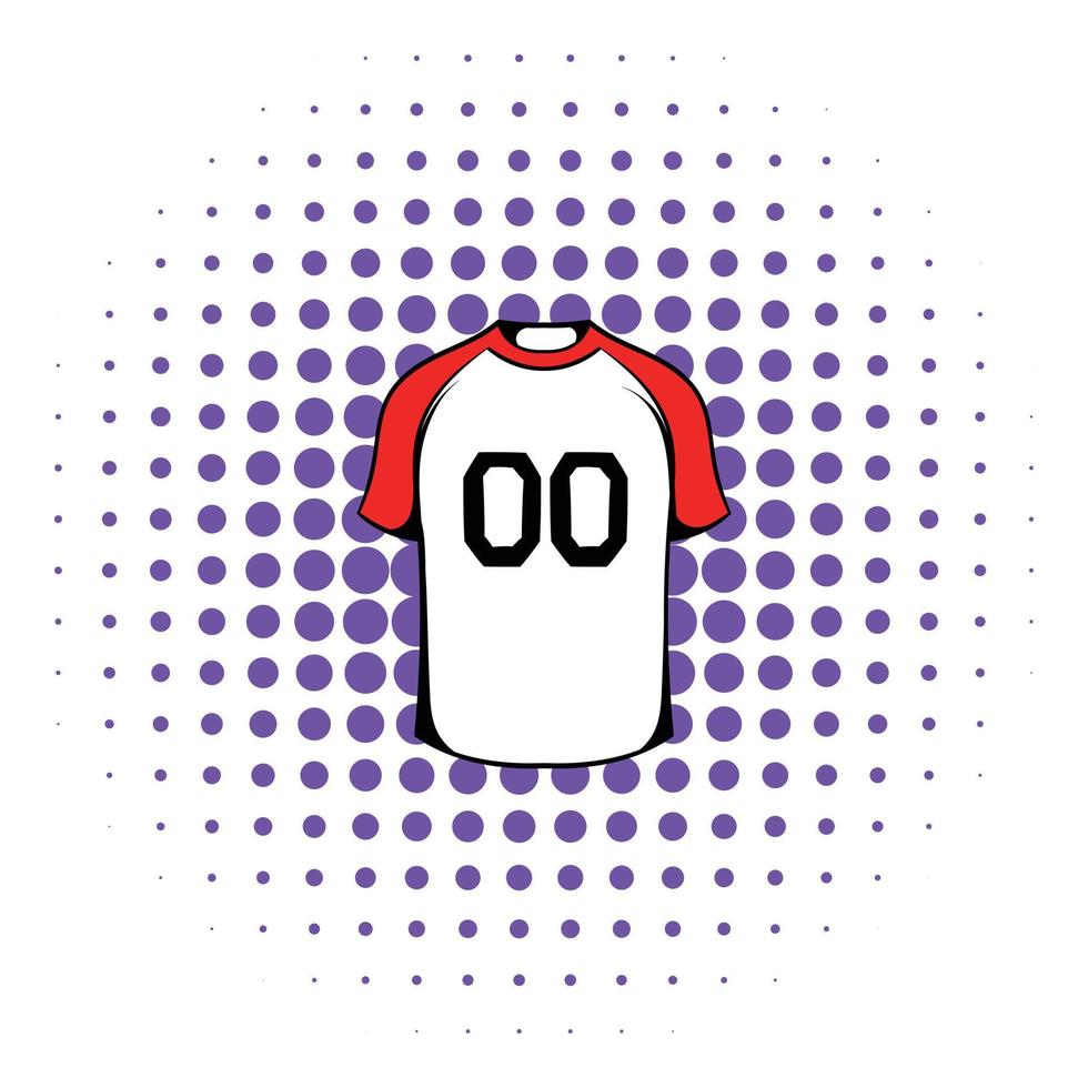 Hockey sweater icon, comics style vector