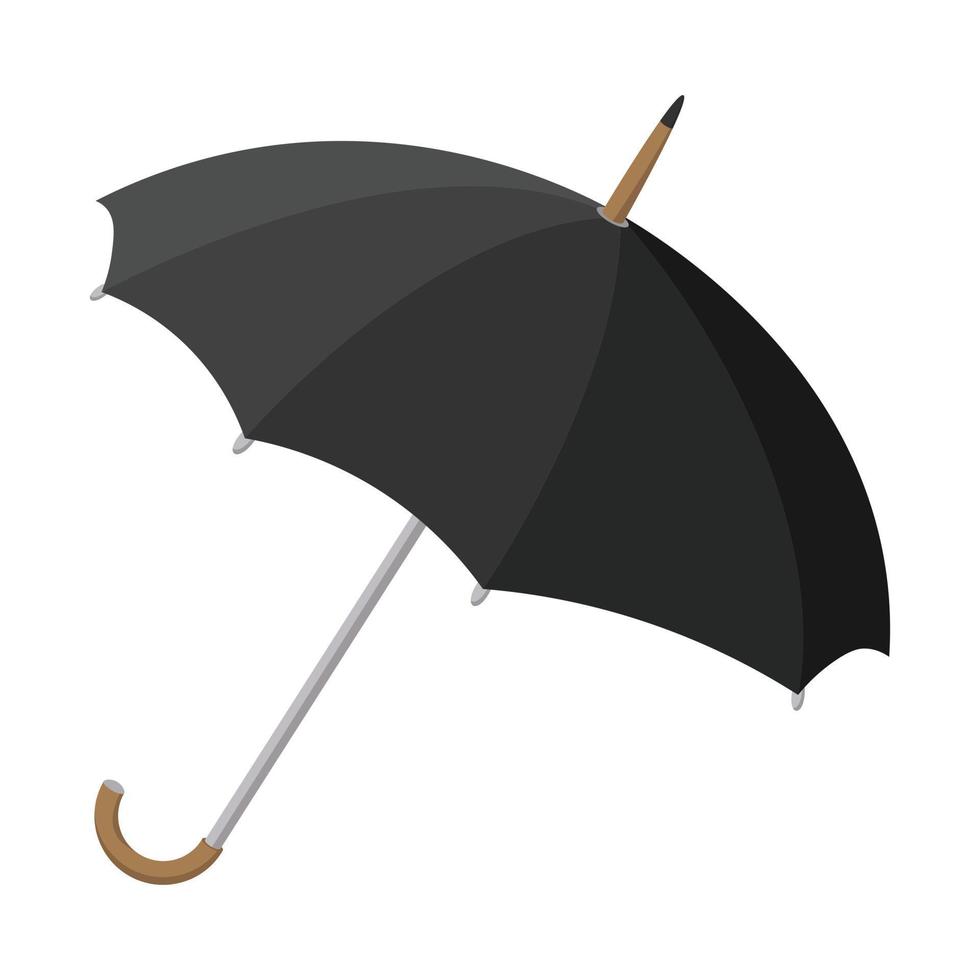 icono de dibujos animados de paraguas negro 14164763 Vector en Vecteezy