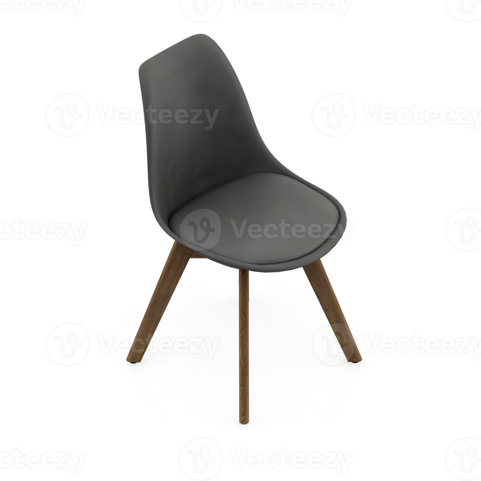 Isometric Chair 3D isolated rendering png