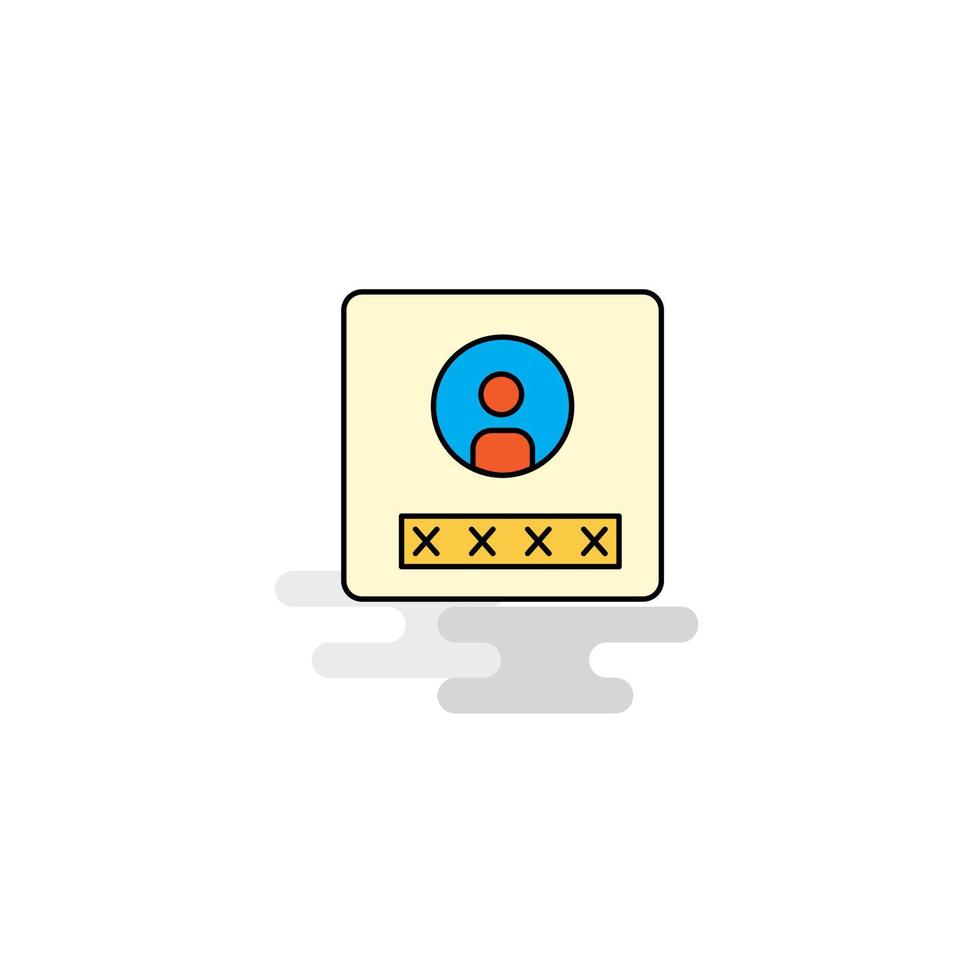 Flat User profile Icon Vector