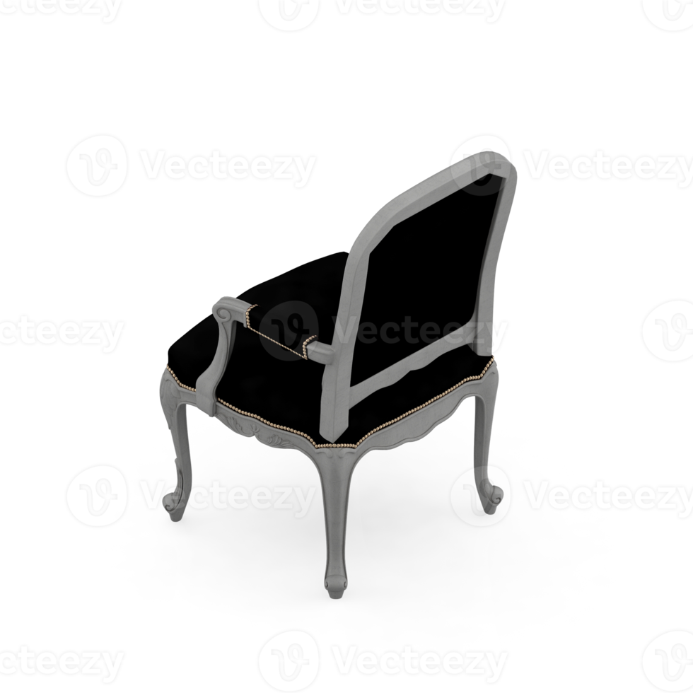 Isometric Chair 3D isolated rendering png