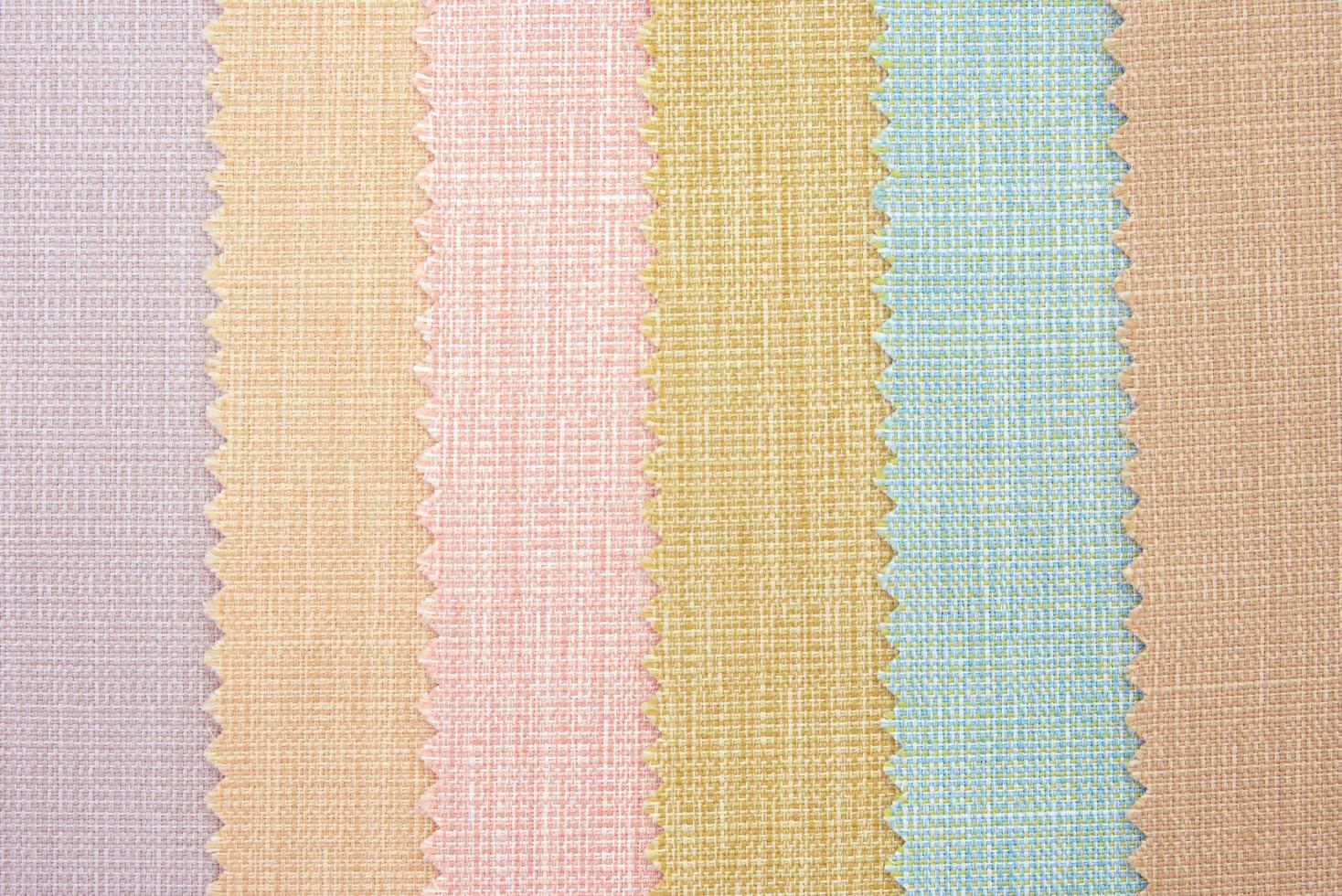 Multi color fabric texture samples photo