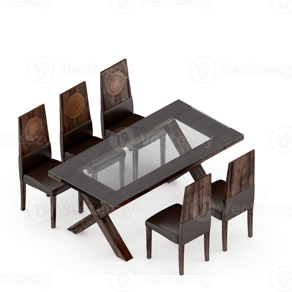 Isometric Table 3D render png