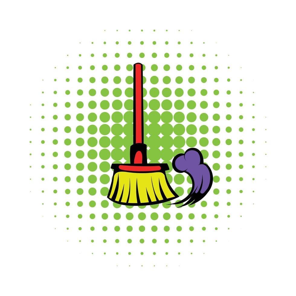 Brush for a floor icon, comics style vector