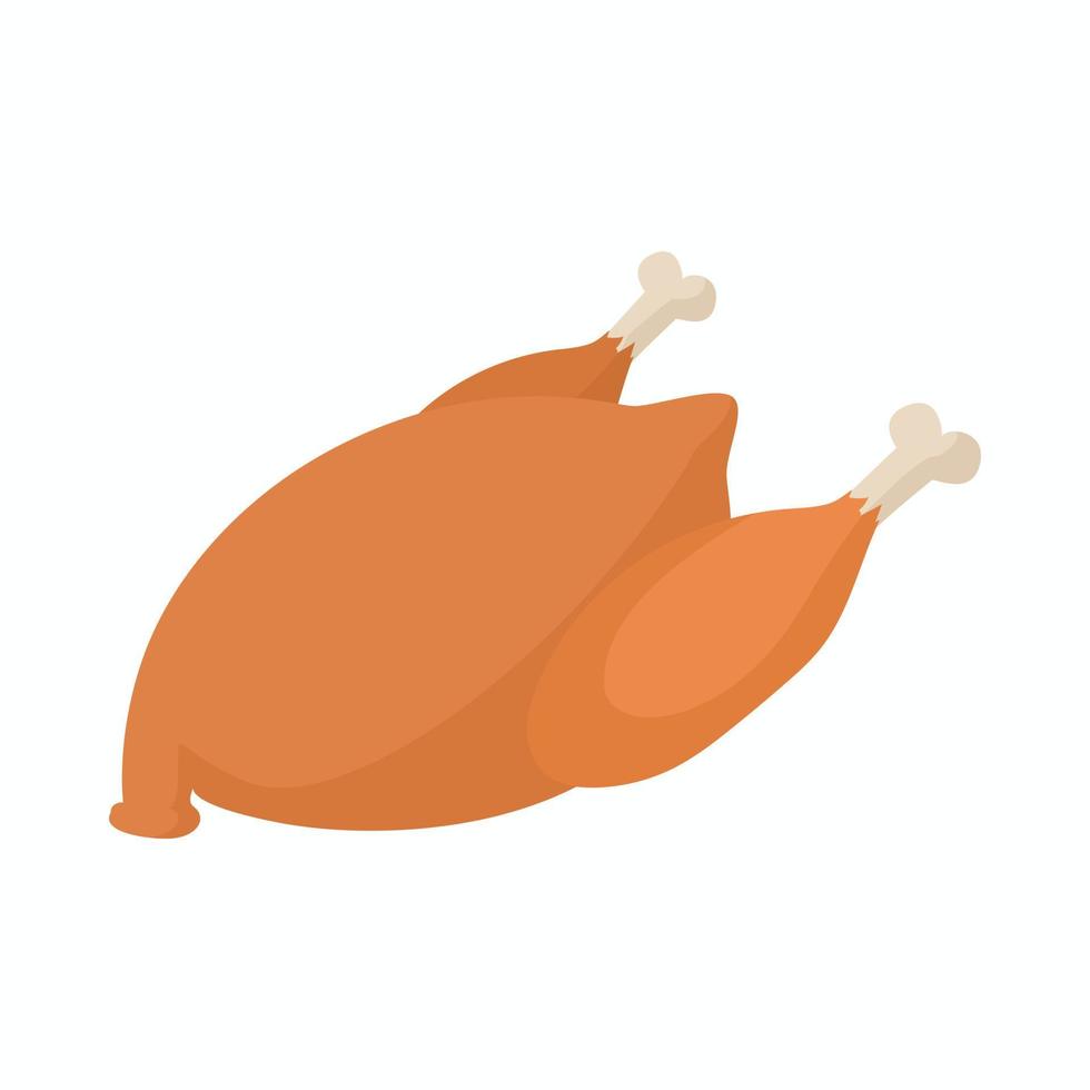 Chicken icon, cartoon style vector