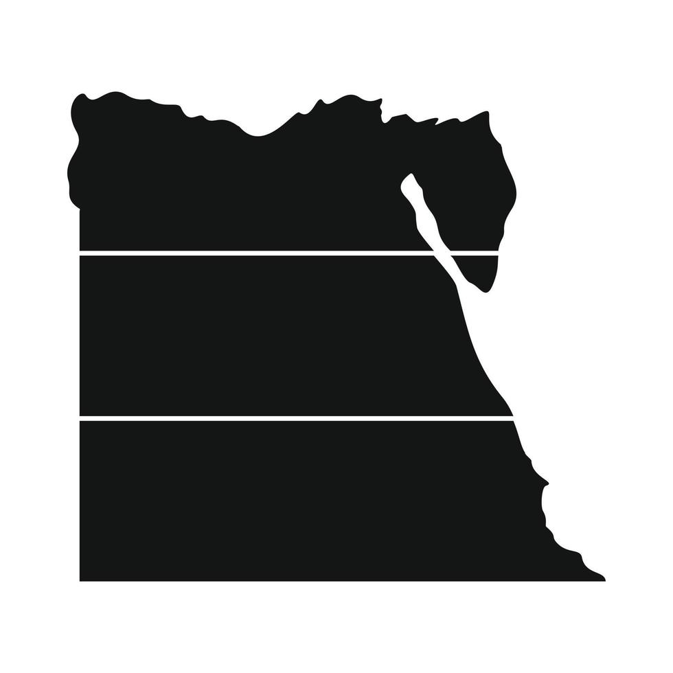 Map of Egypt vector