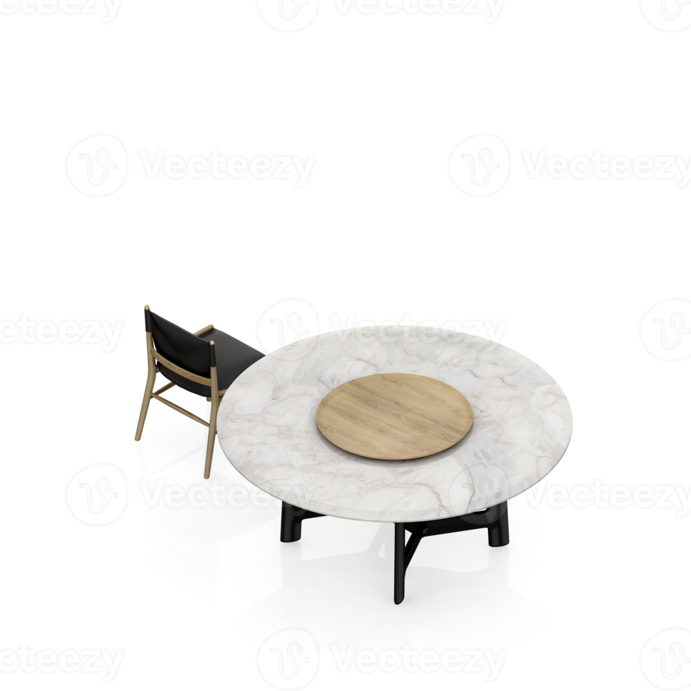 Isometric Table 3D render png