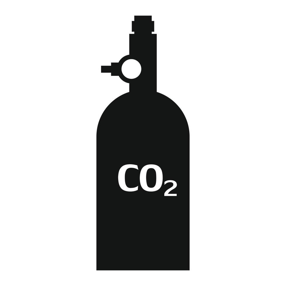 Gas hand grenade simple icon vector