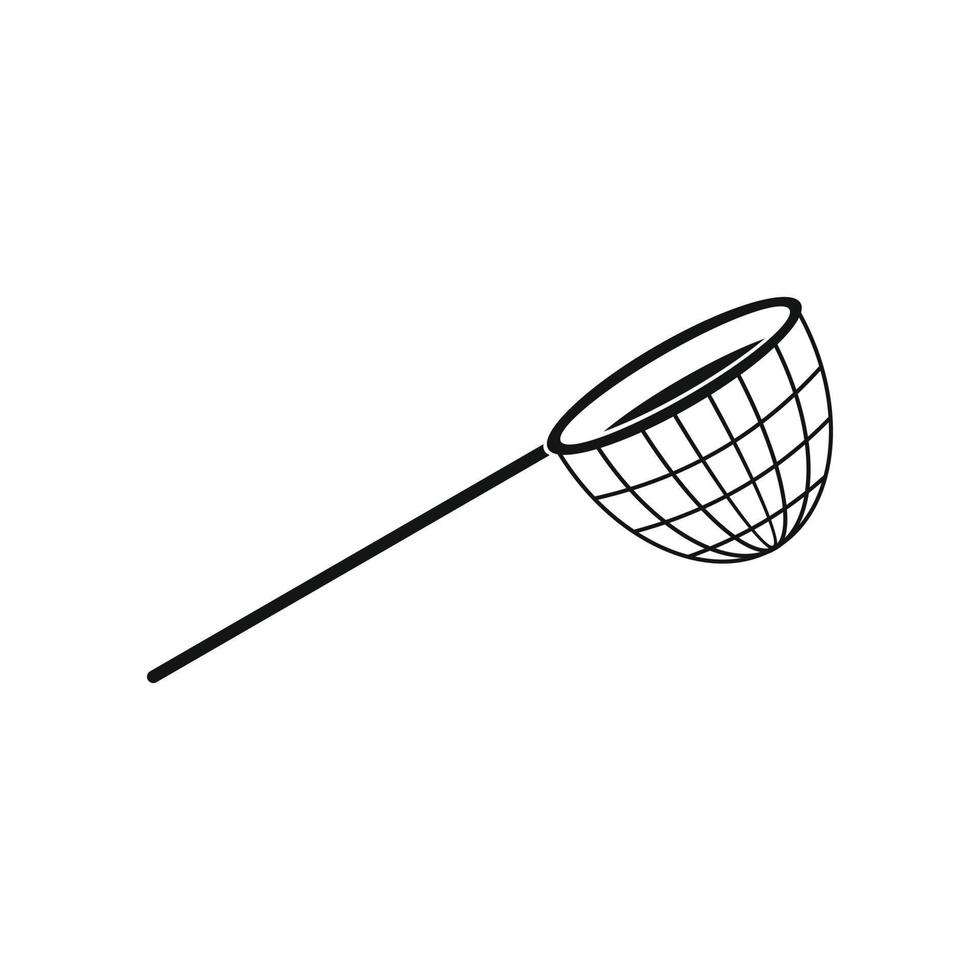 red de pesca icono simple negro vector