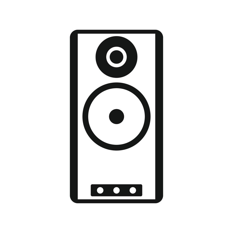 Speaker icon in simple style vector