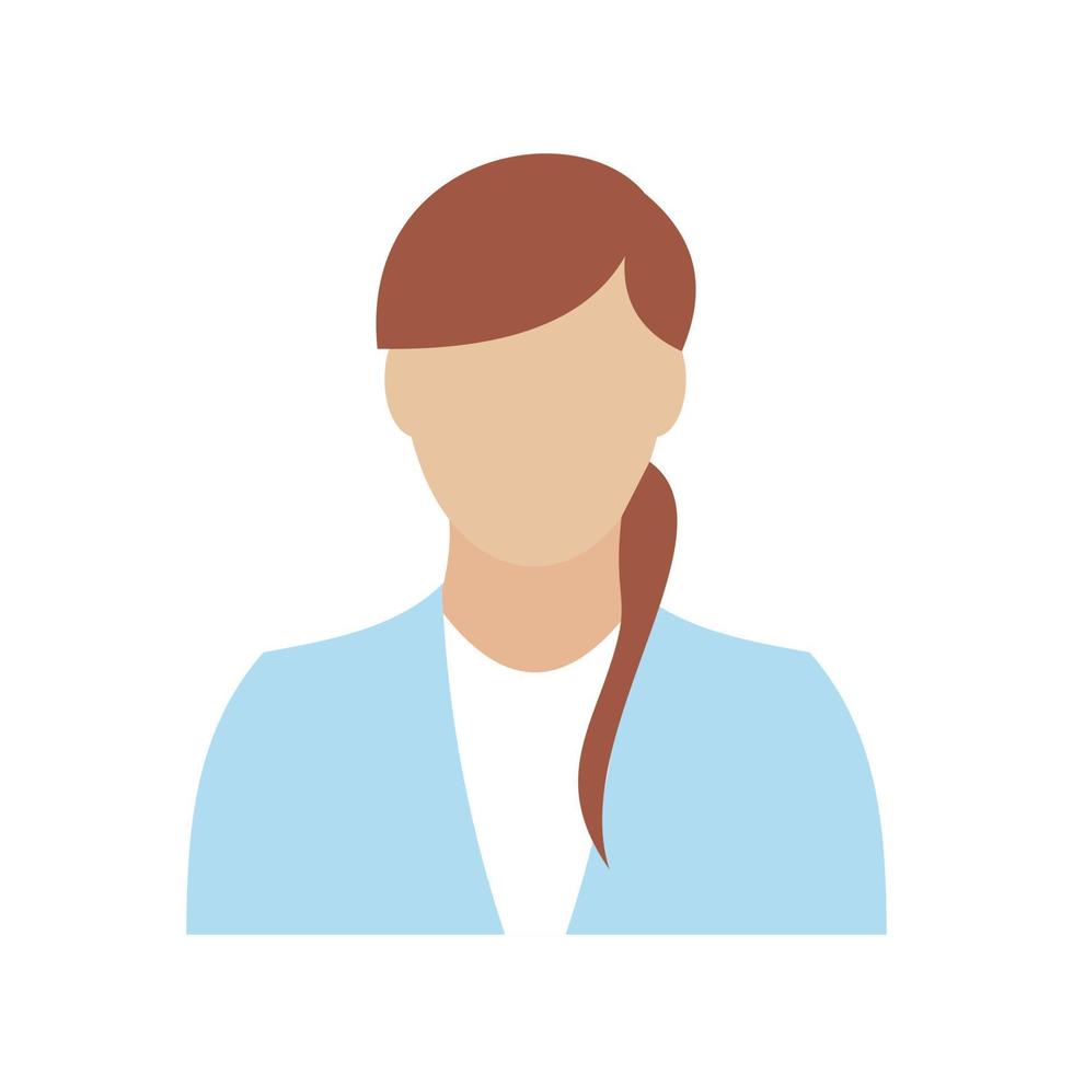 Girl avatar icon vector