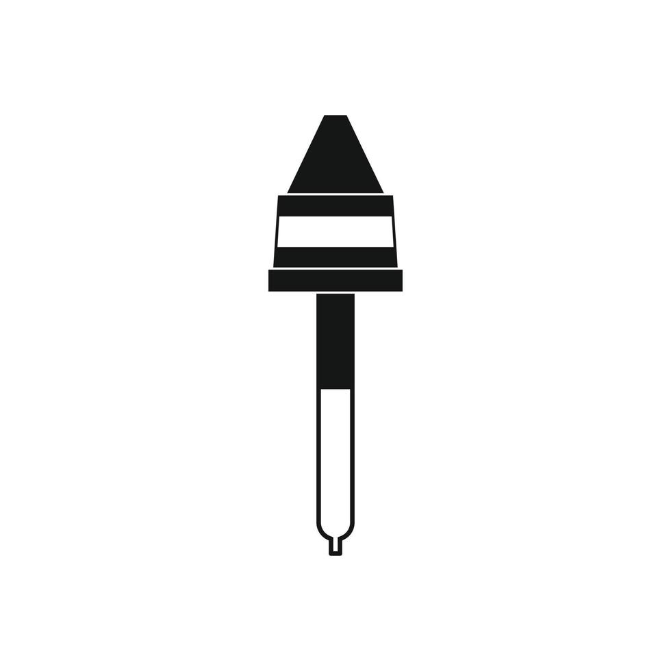 Pipette icon, simple style vector