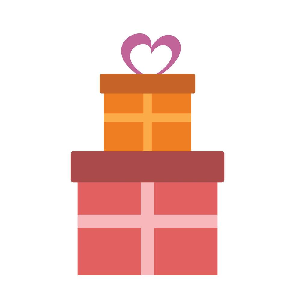 Gifts flat icon vector