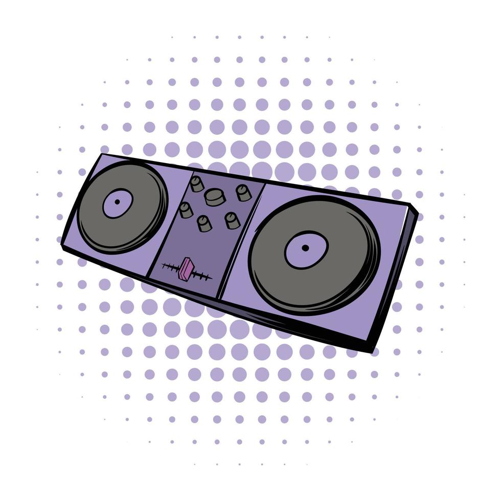 Musical modern instrument mixing console icon vector