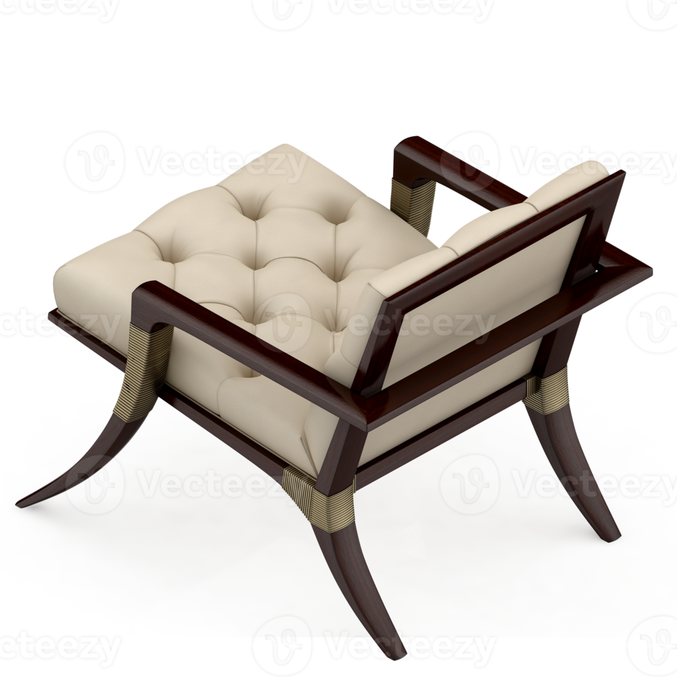 Isometric Armchair Isolated 3D render png