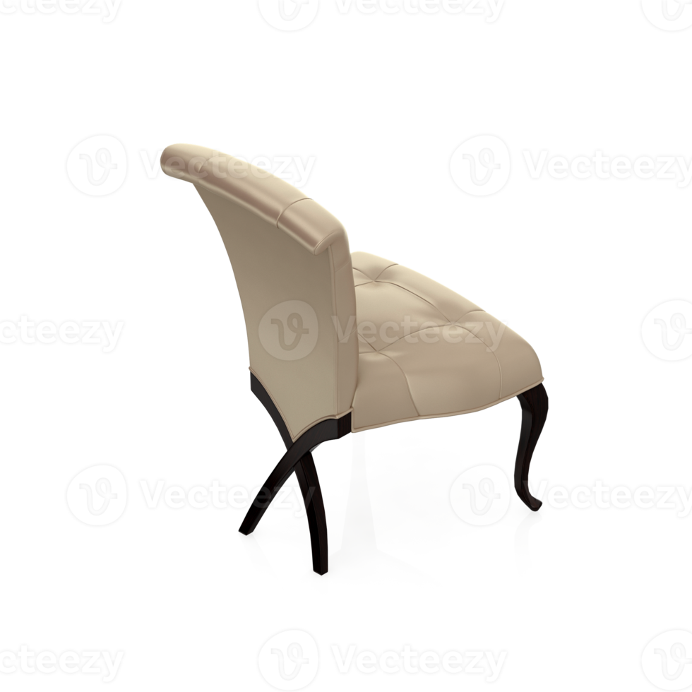 Isometric Chair 3D isolated rendering png