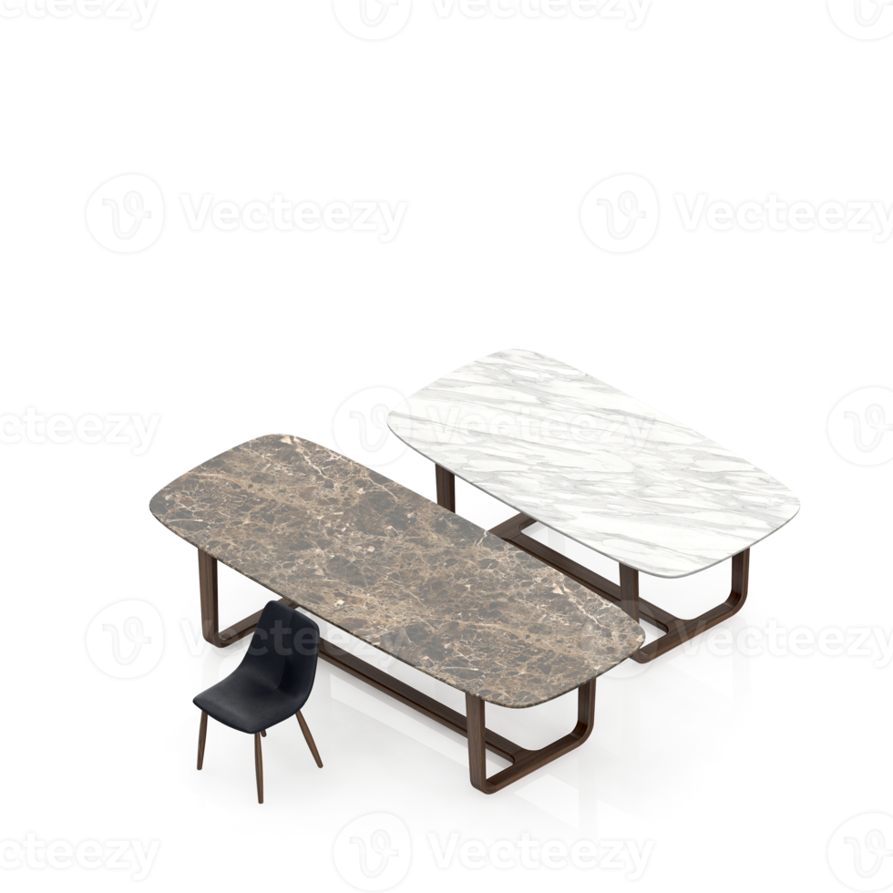 Isometric Table 3D render png