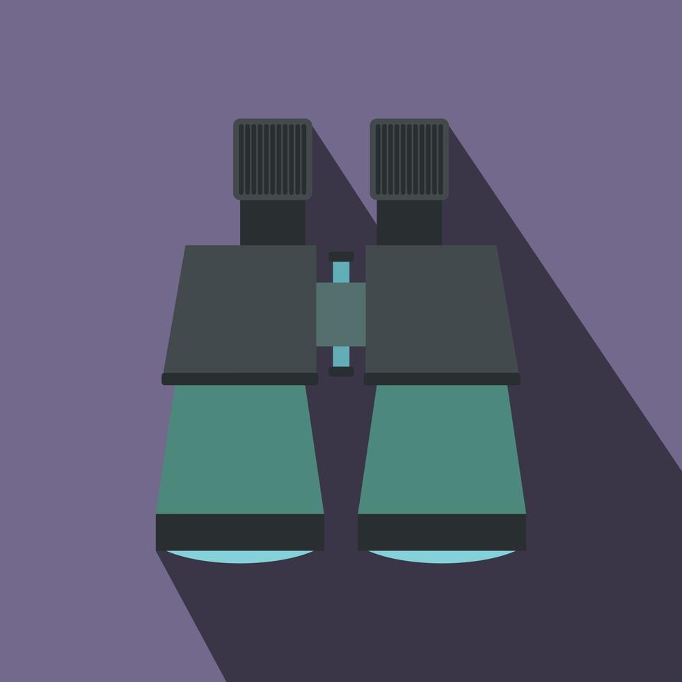 Binoculars flat icon vector
