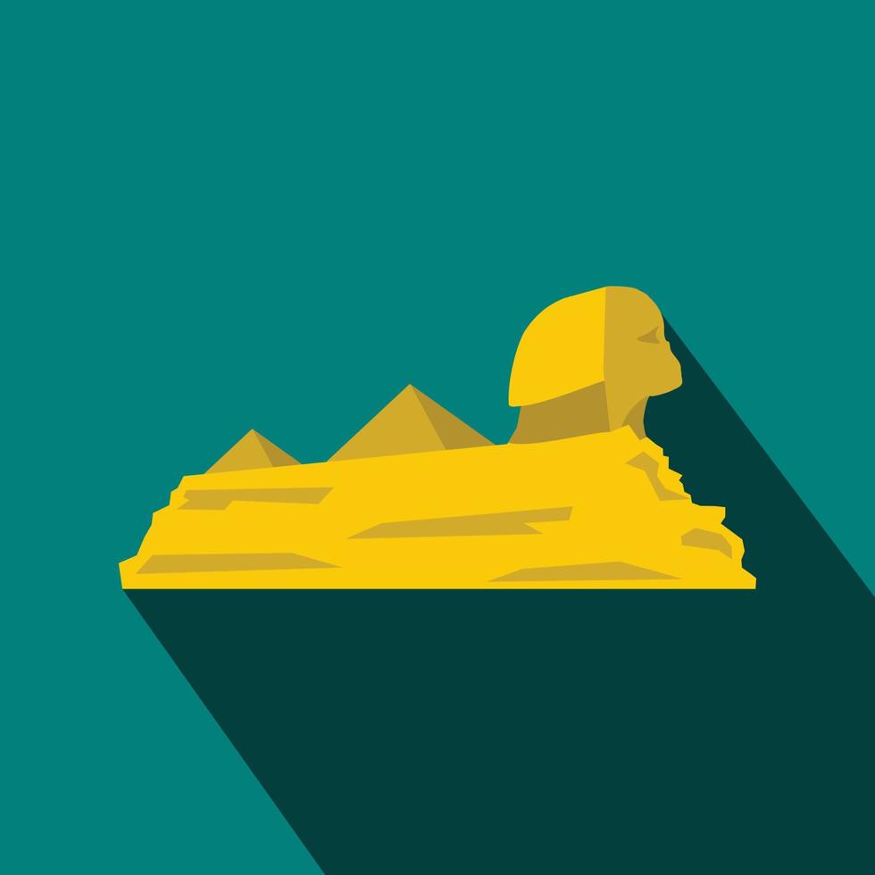 Sphinx icon, flat style 14165992 Vector Art at Vecteezy