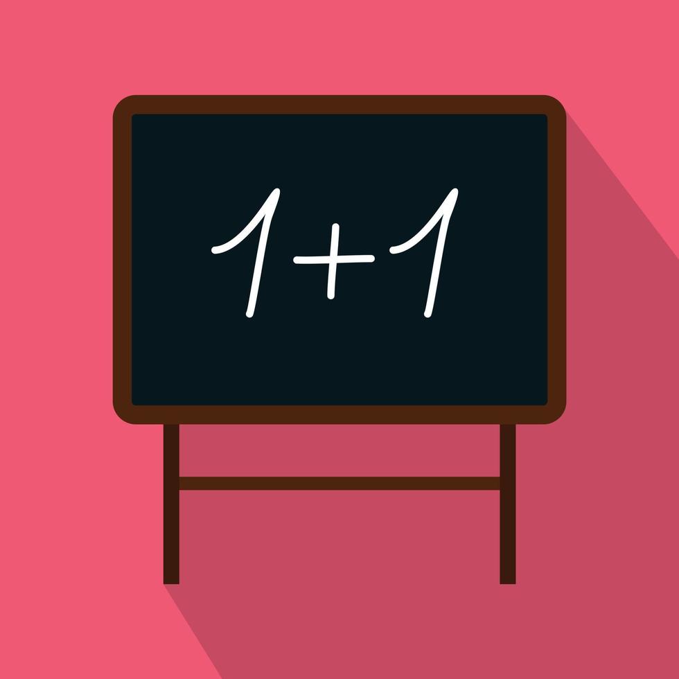 School blackboard icon, flat style vector