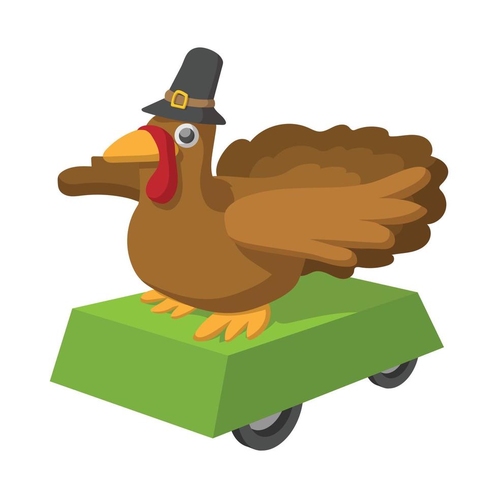 Turkey cartoon icon vector