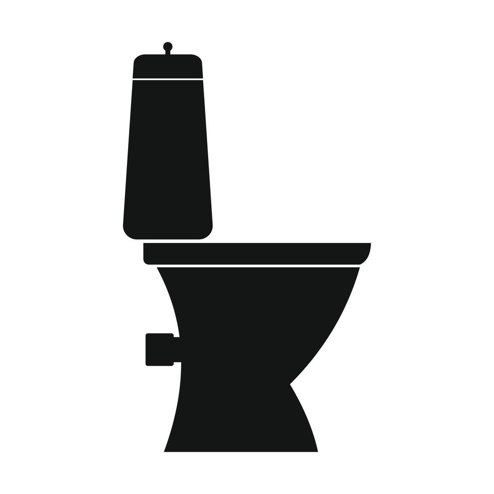 Toilet pan a side view vector