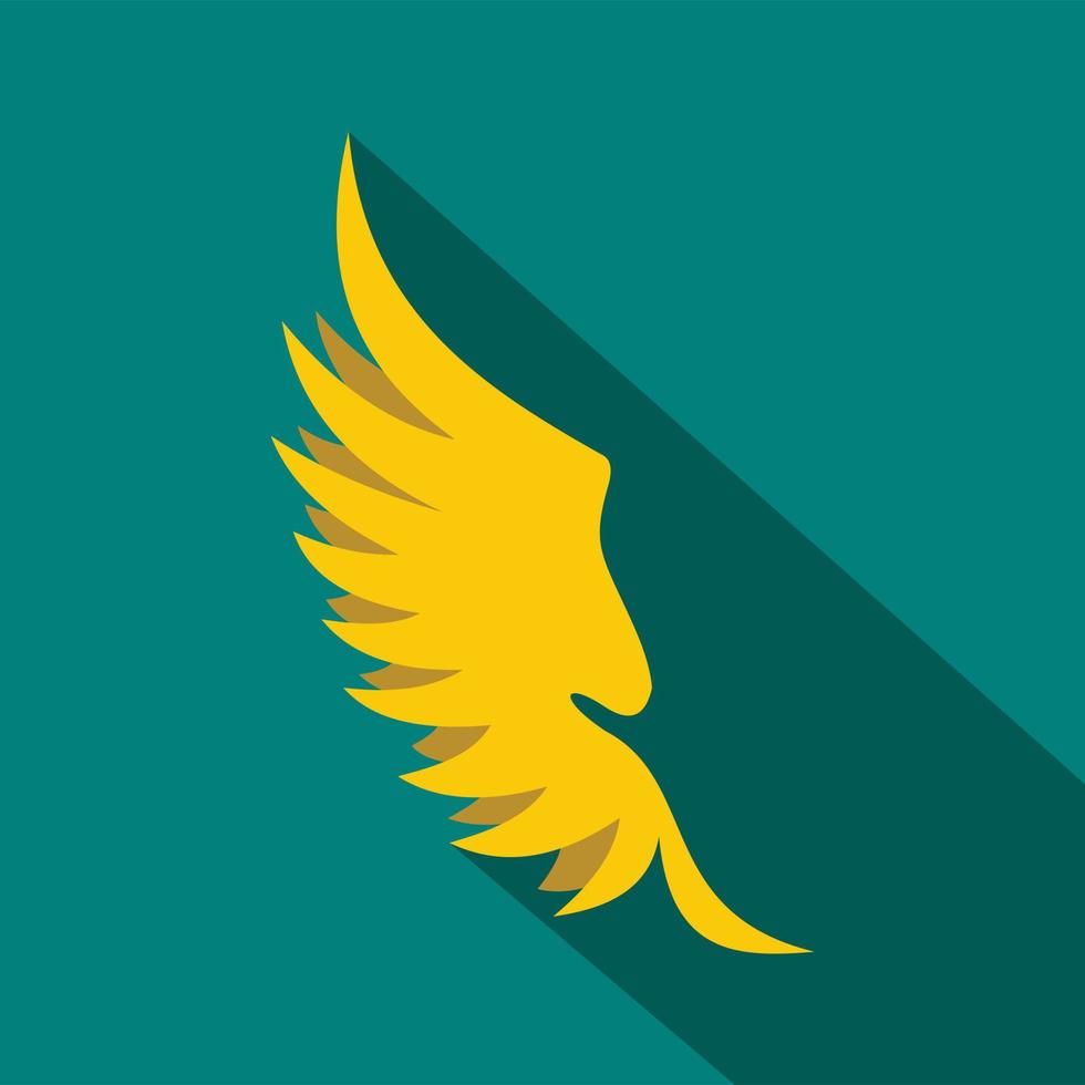 Wing icon in flat style vector