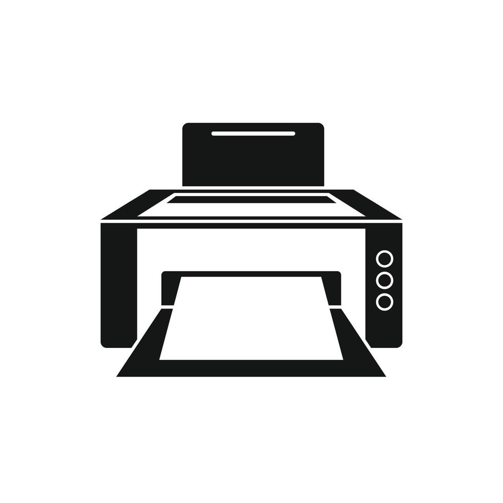 Printer icon in simple style vector