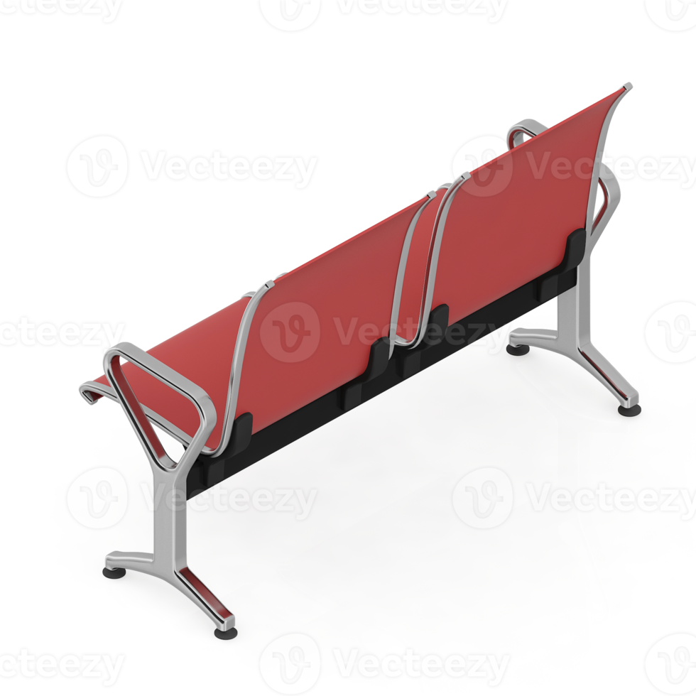 Isometric bench 3D render png