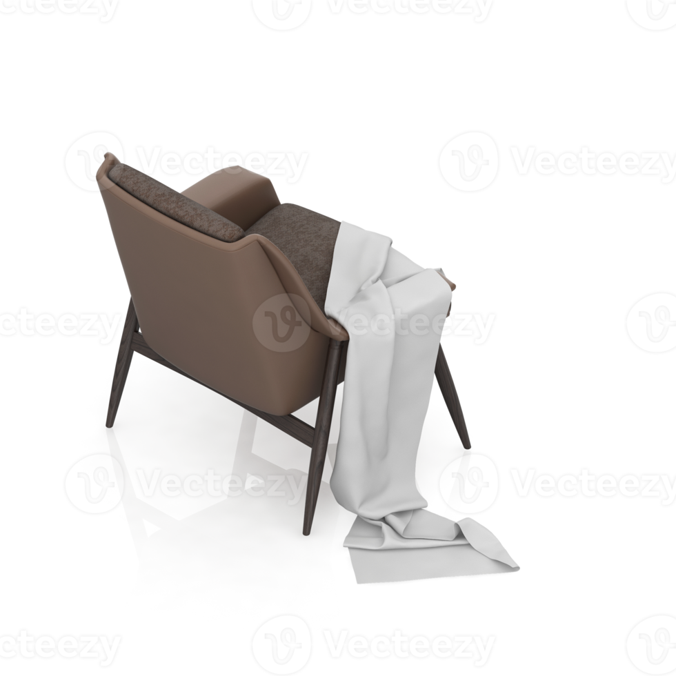 Isometric Armchair Isolated 3D render png