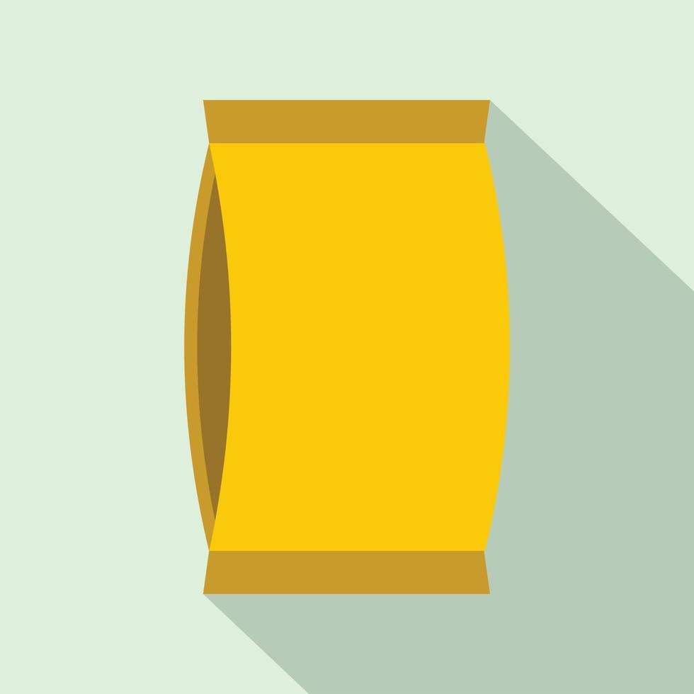 Cardboard packaging flat icon vector