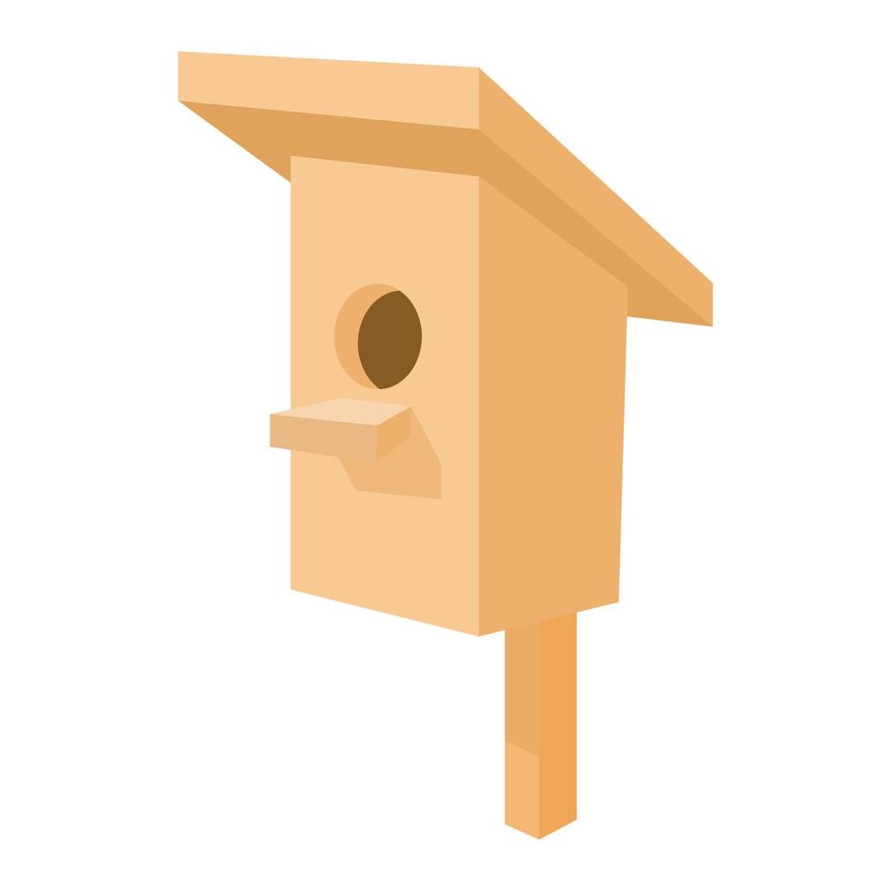 Nesting box icon, cartoon style vector