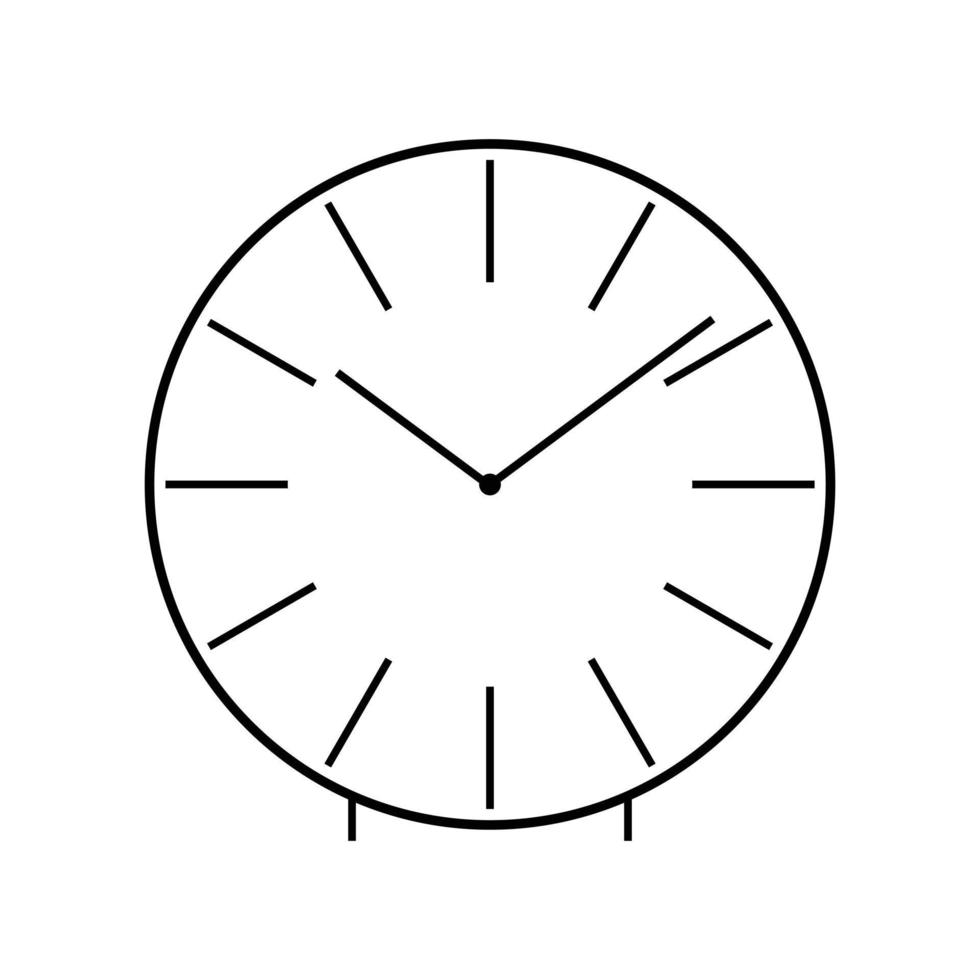 icono de reloj simple vector